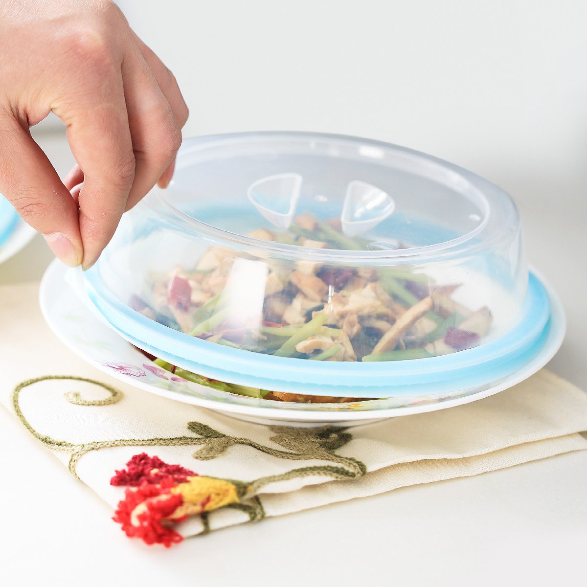 h&3冰箱饭菜保鲜盖罩食物防尘保温罩2个装6920141024140_唯品会