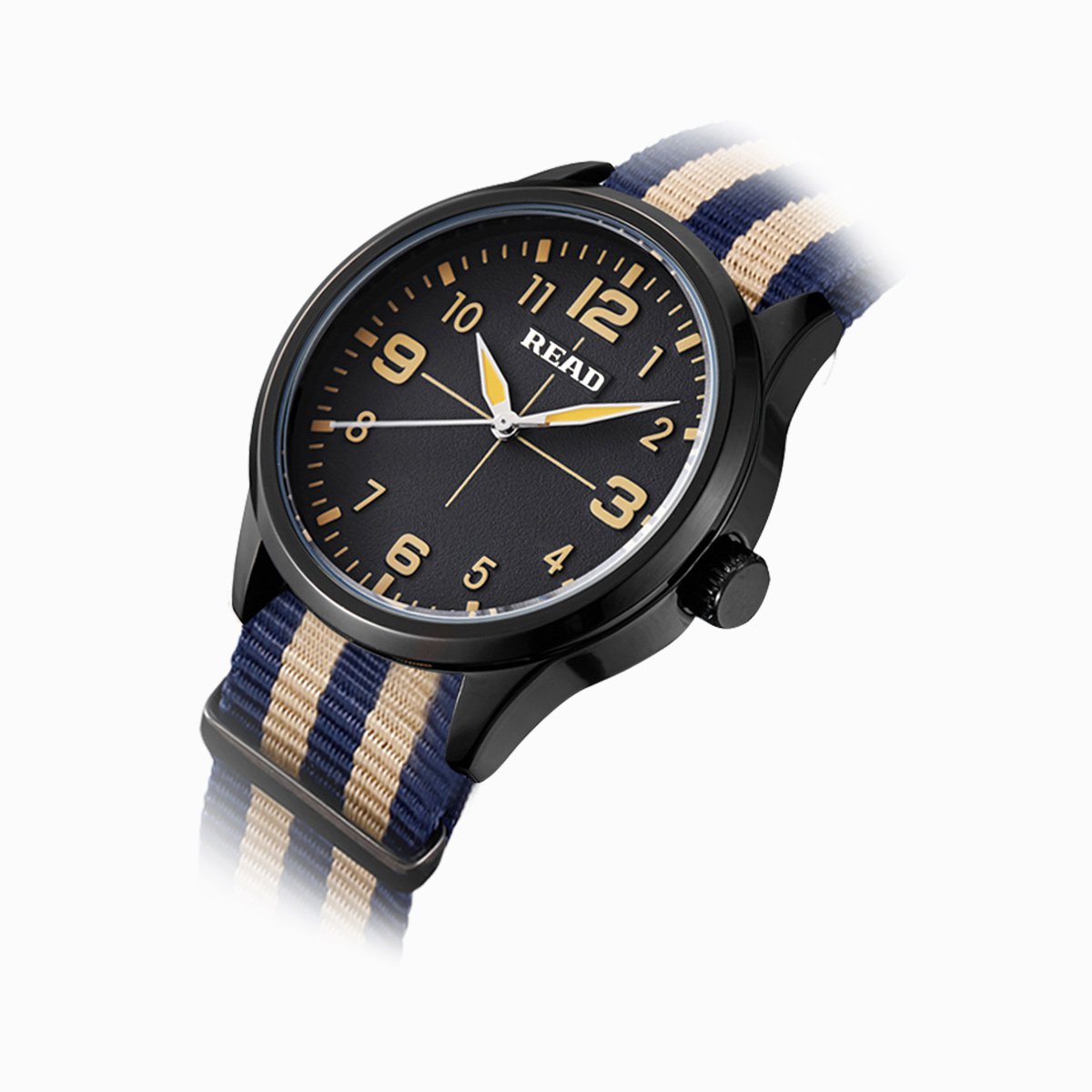 锐力手表时尚潮流帆布表带减龄款石英女表