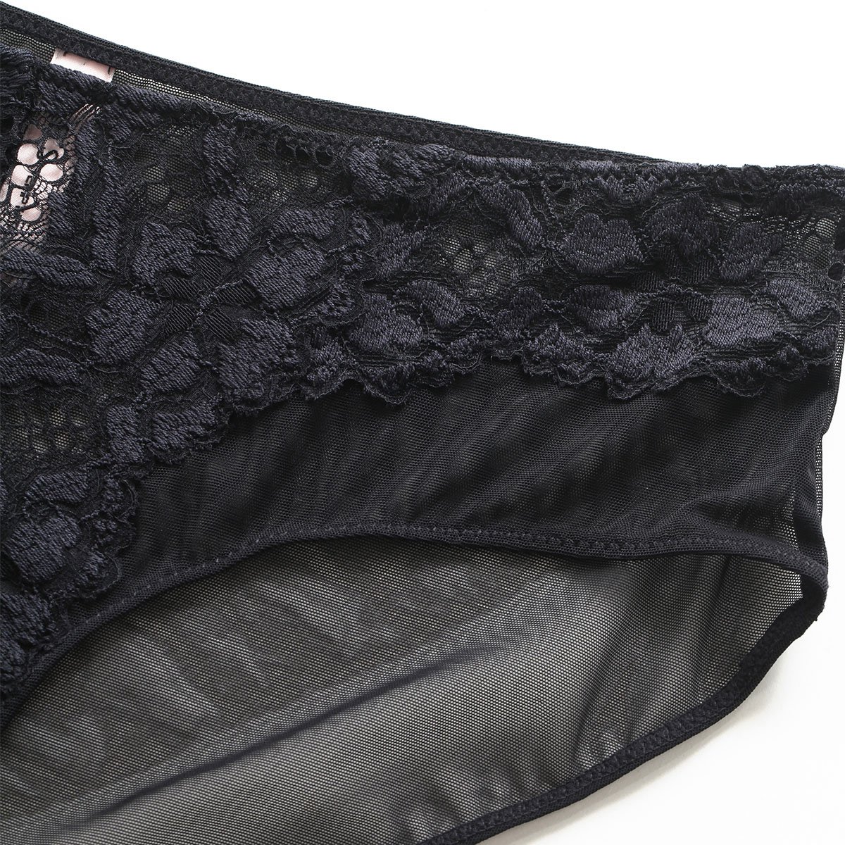 黑色律动性感三角裤经典花纹时尚女士内裤