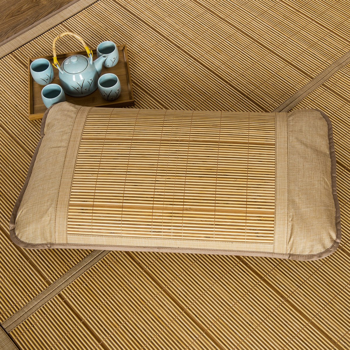 8m床可折叠竹席藤席双面夏凉席单品席子