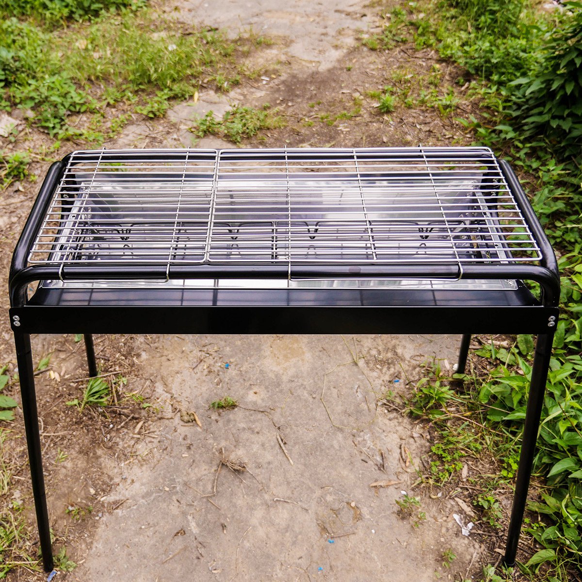 原始人烧烤架不锈钢木炭户外烧烤架