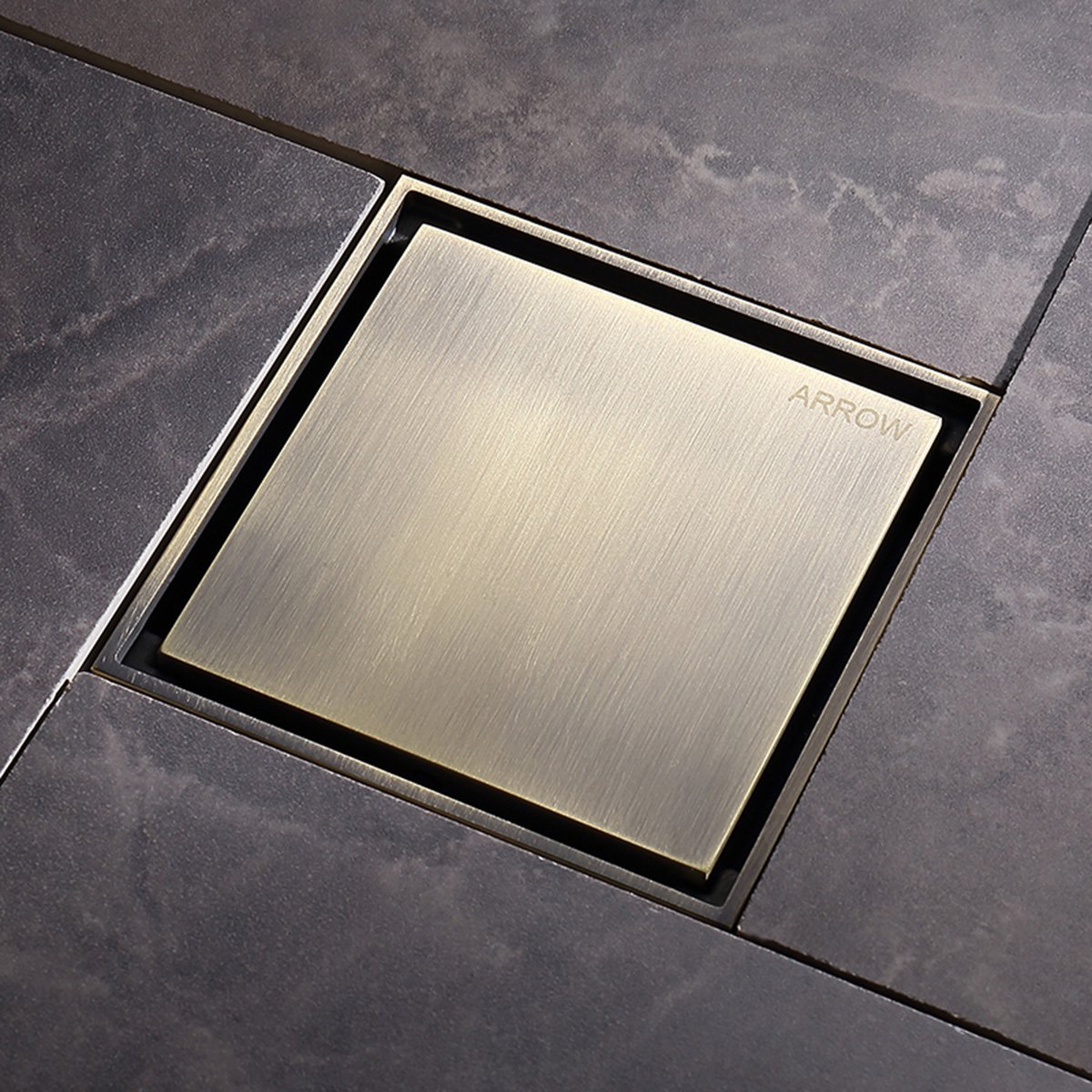 箭牌卫浴隐形地漏精铜浴室淋浴房卫生间地漏盖防臭防虫快排芯地漏