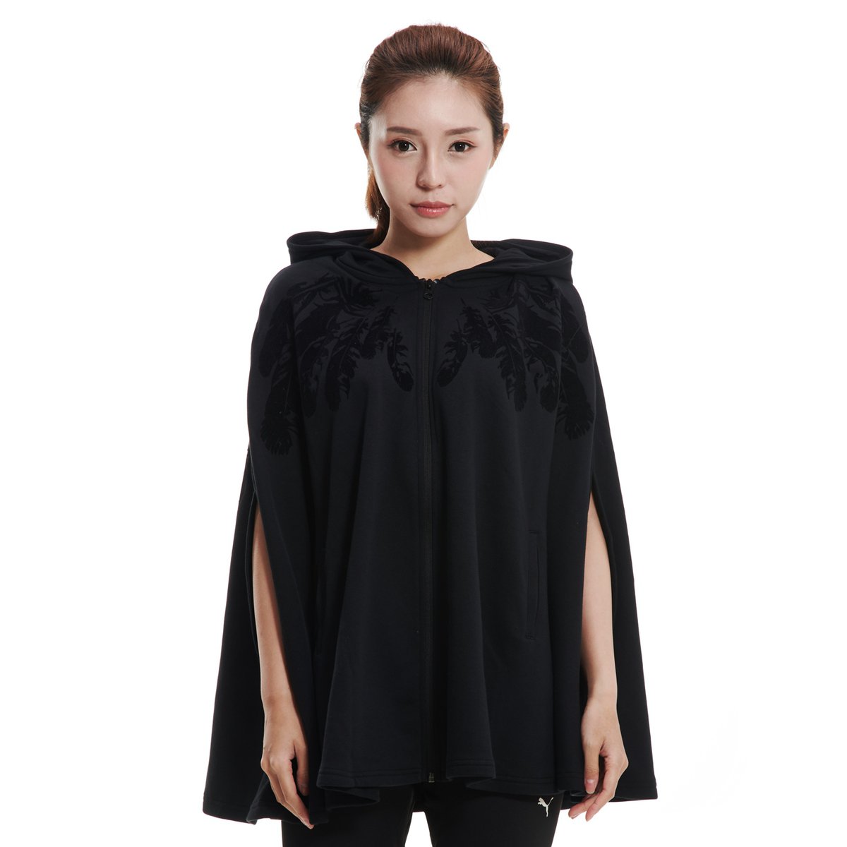 彪马puma 时尚 女款黑色斗篷 基本系列