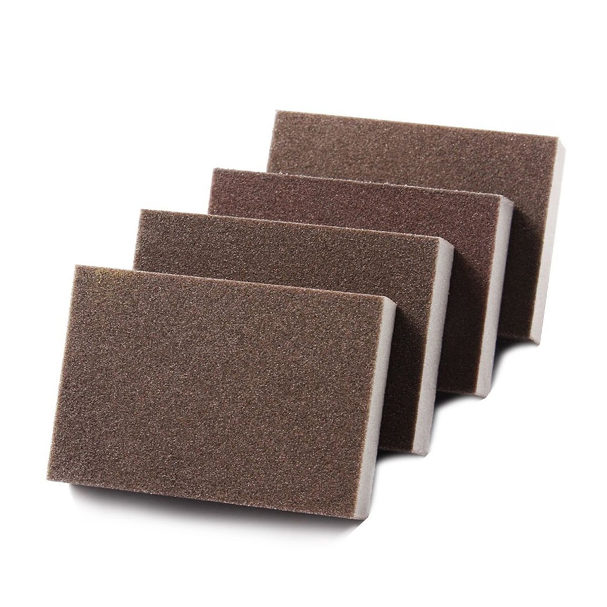 金刚砂强力清洁去污棉清洁海绵块除垢海绵擦-4入