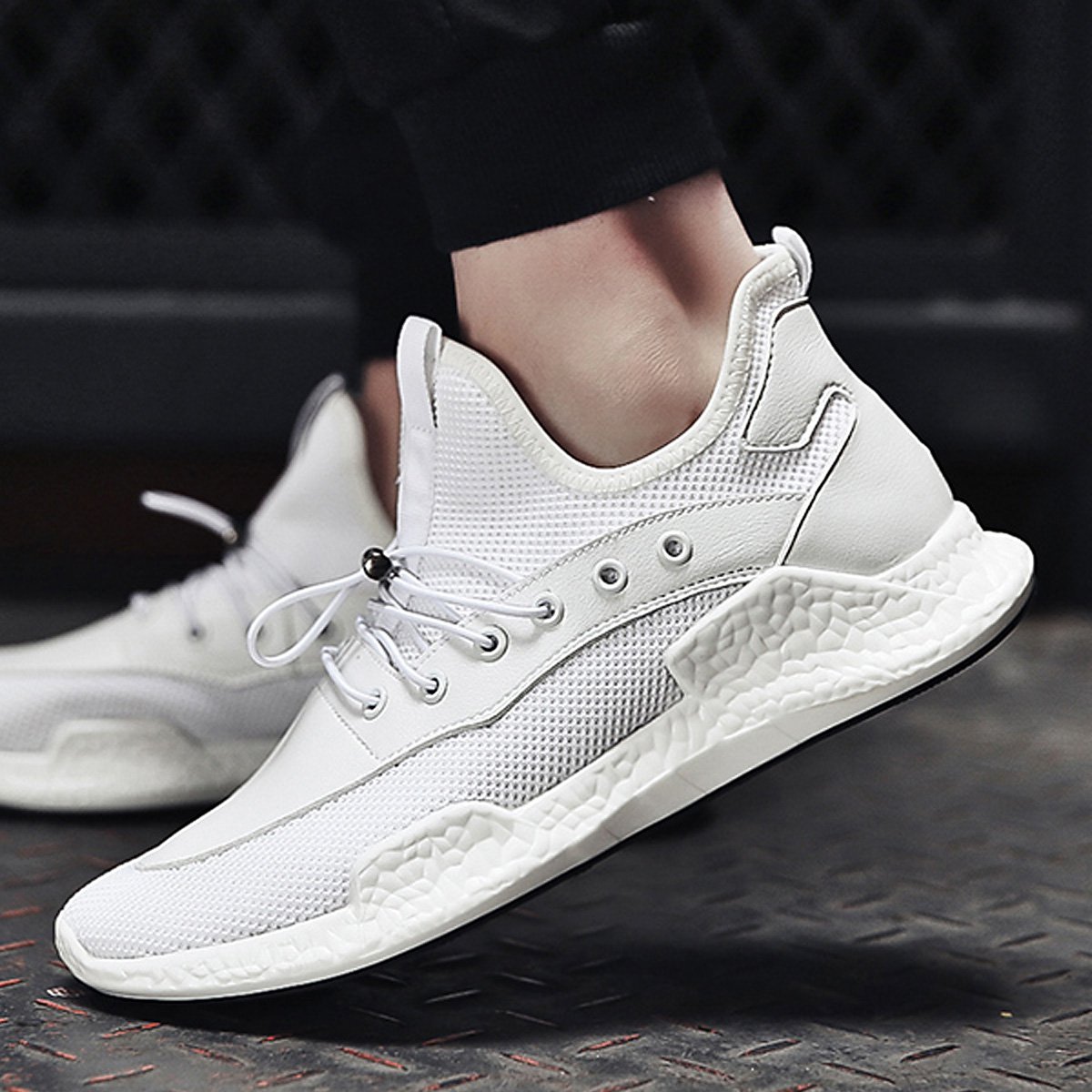 麦伦男士鞋子生活鞋舒适男网鞋透气男鞋男士休闲鞋运动鞋男鞋男小白鞋