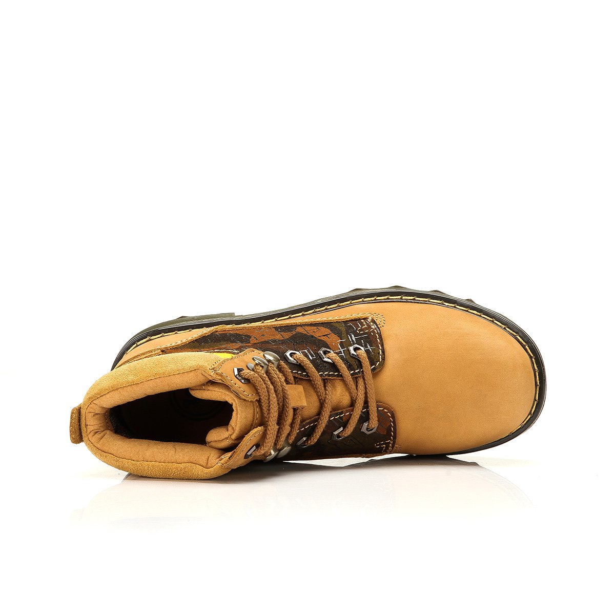 骆驼牌 女靴耐磨 女款坚韧马克线工装大头鞋