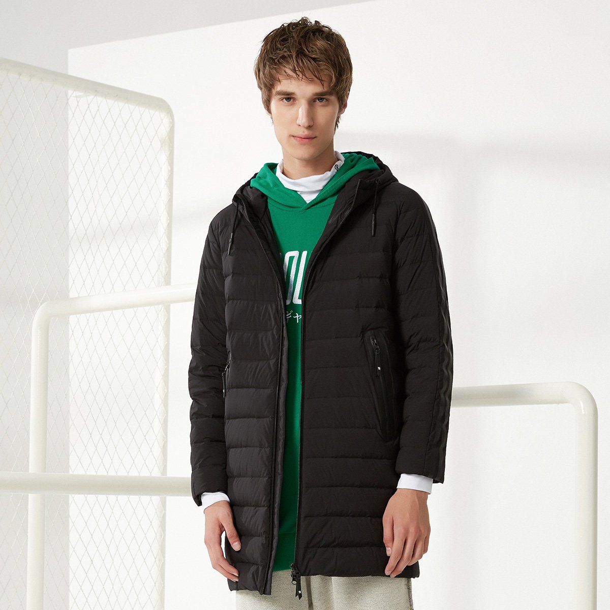 【唯品会】 波司登波司登男款保暖时尚轻薄长款男士羽绒服b70132003