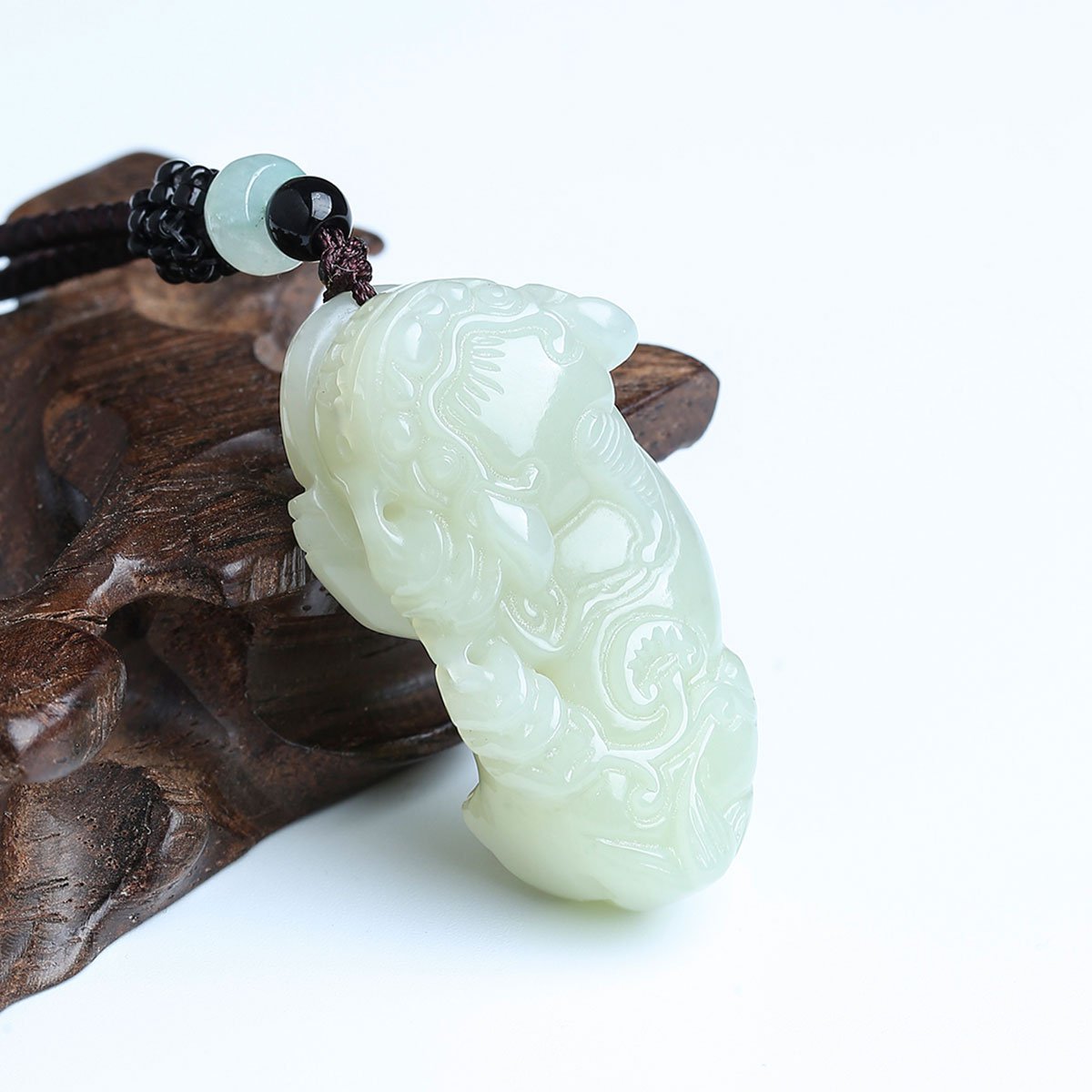 mary windsor 天然和田玉貔貅财源滚滚一步登天吊坠/和田玉吊坠/玉