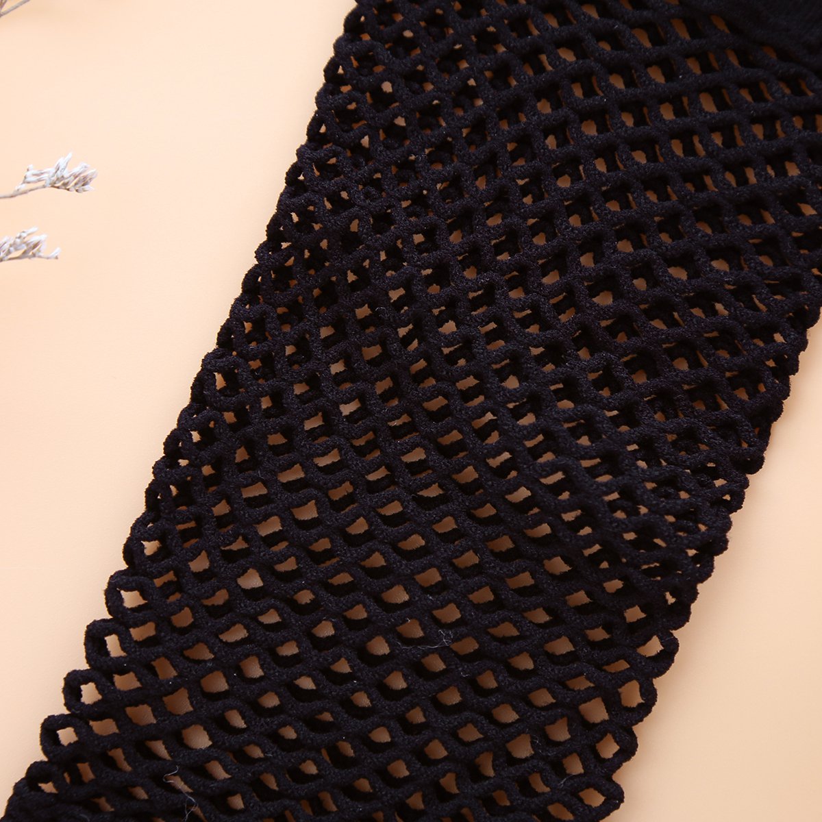 润微2双装透气性感网格精致镂空渔网袜潮流时尚短筒女袜子