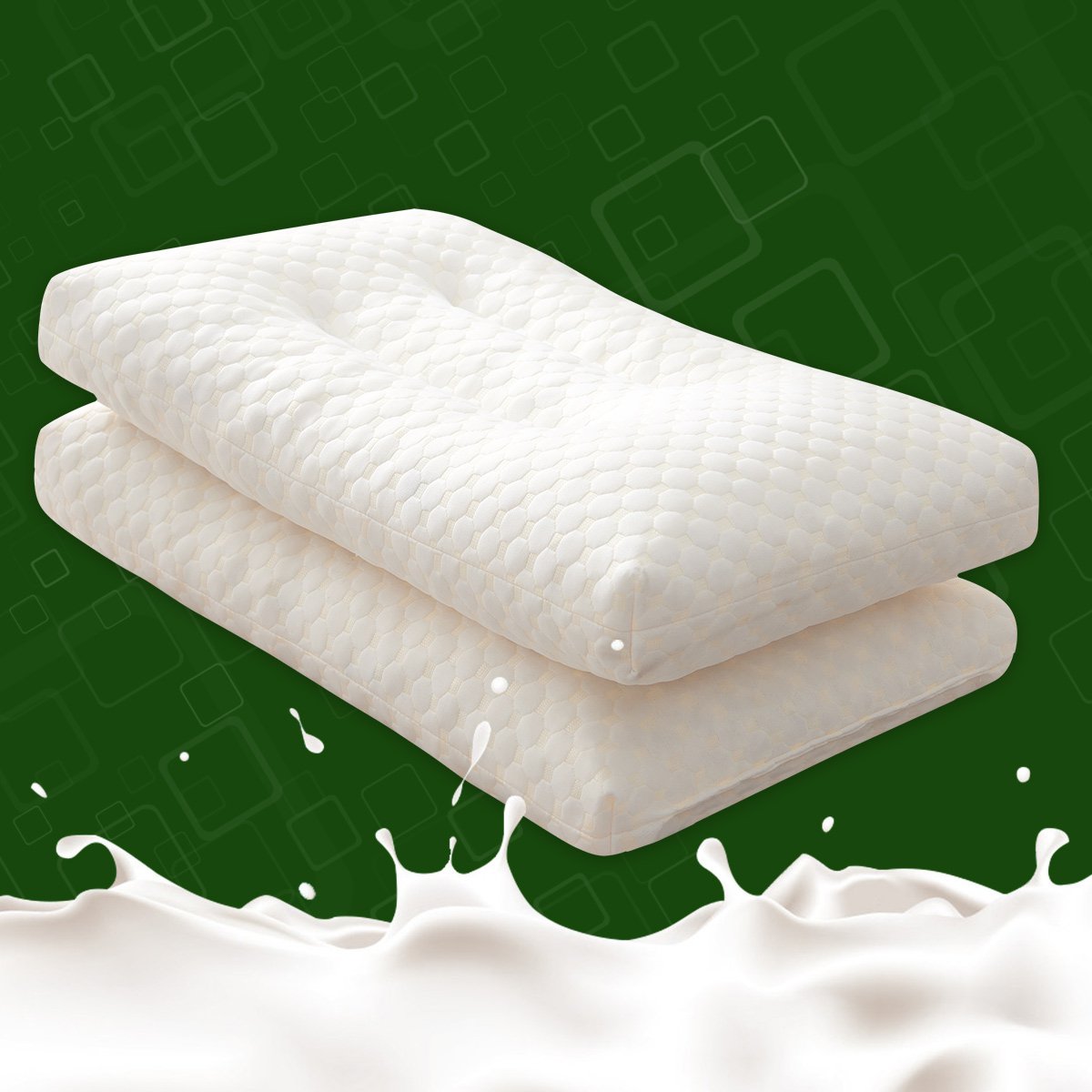 (对装)按摩乳胶枕 天然乳胶枕头