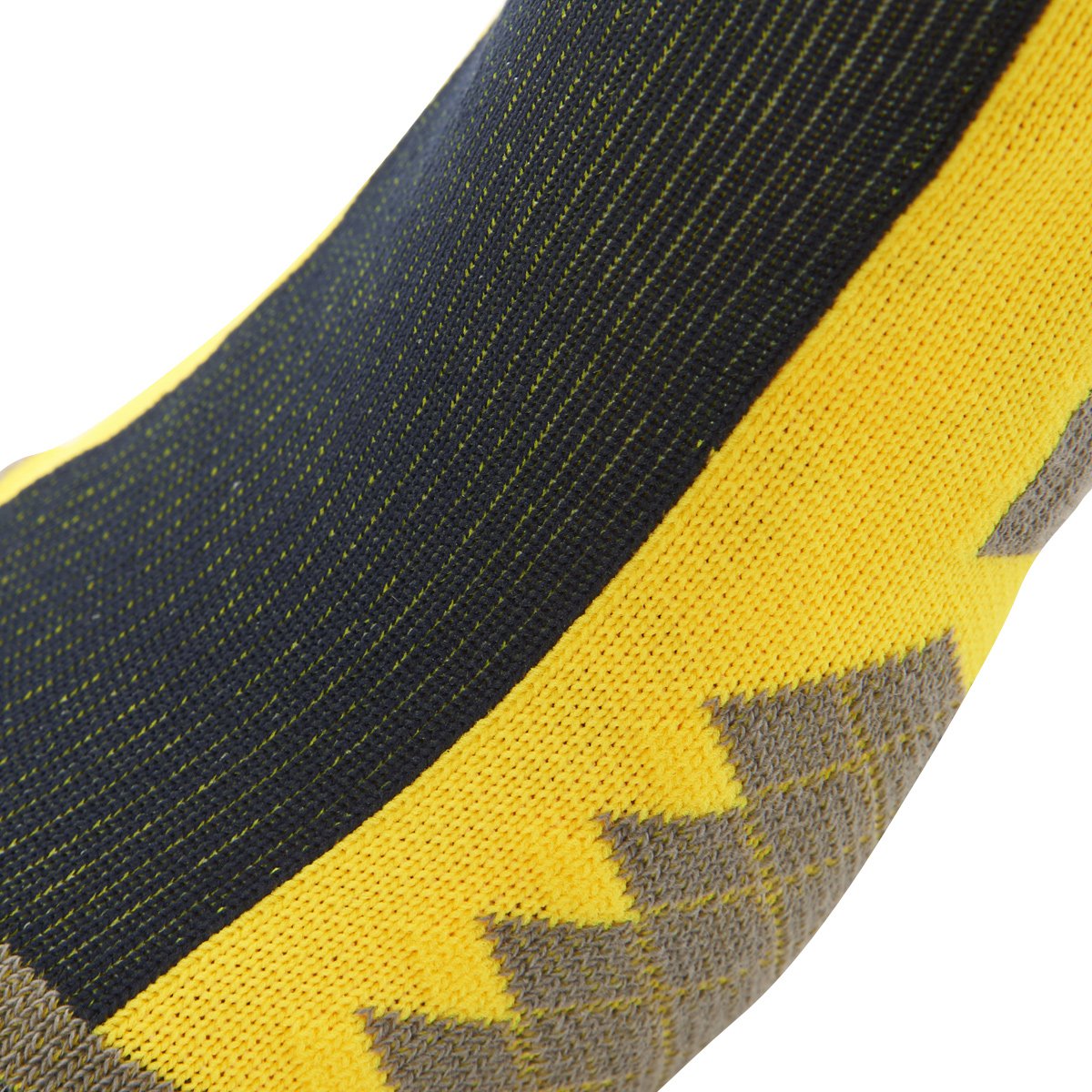 彪马puma 舒适防护 男款黑色/黄色足球袜一双装 足球系列