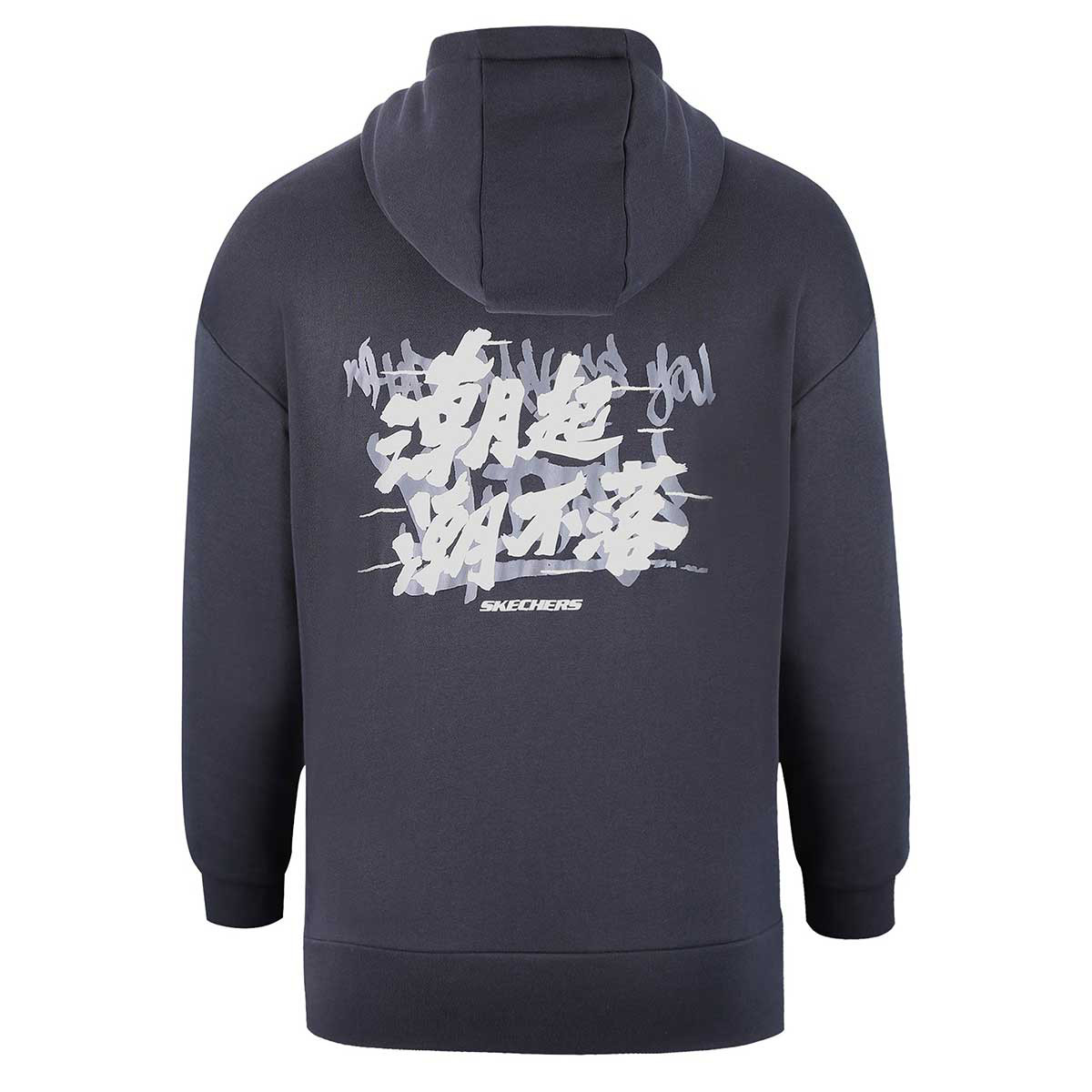 skechers 斯凯奇 男装连帽套头卫衣 时尚潮流舒适连帽长袖卫衣