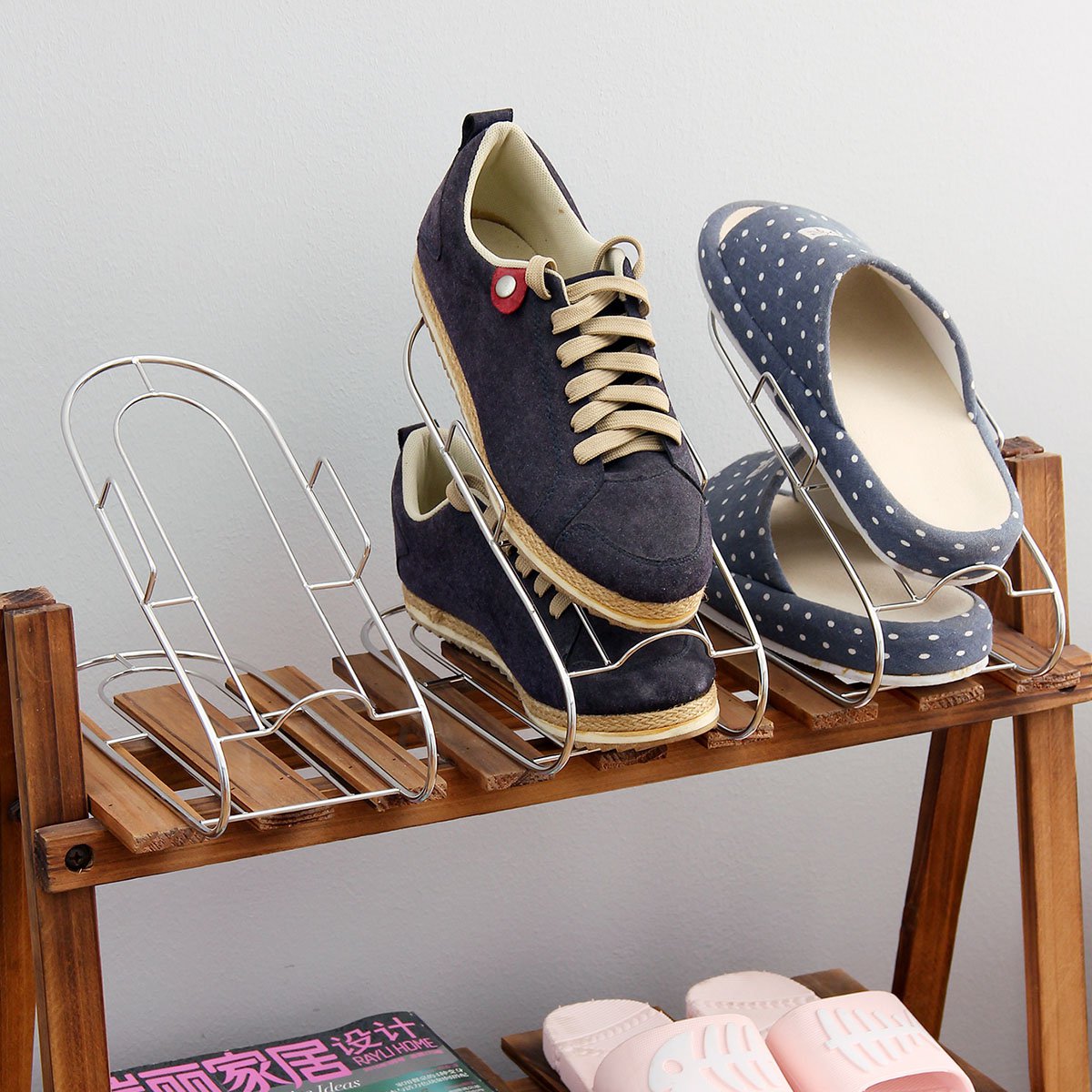 一组3个 进阶不锈钢粗线鞋架组