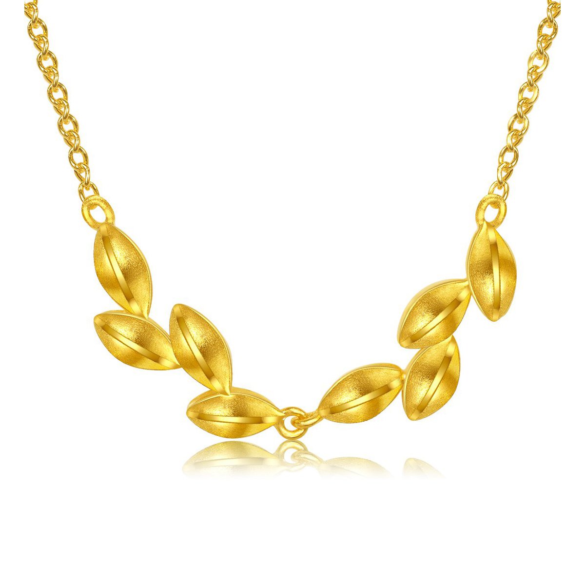 明牌 足金麦穗精品套链计价