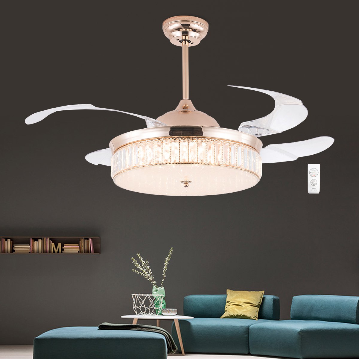 雷士led水晶吊灯吸顶灯餐厅风扇灯卧室客厅房间灯具吊扇灯