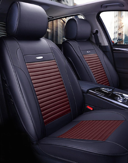 高档拼色横条纹商务五座小车通用司机通用全包座垫汽车坐垫座套座椅套