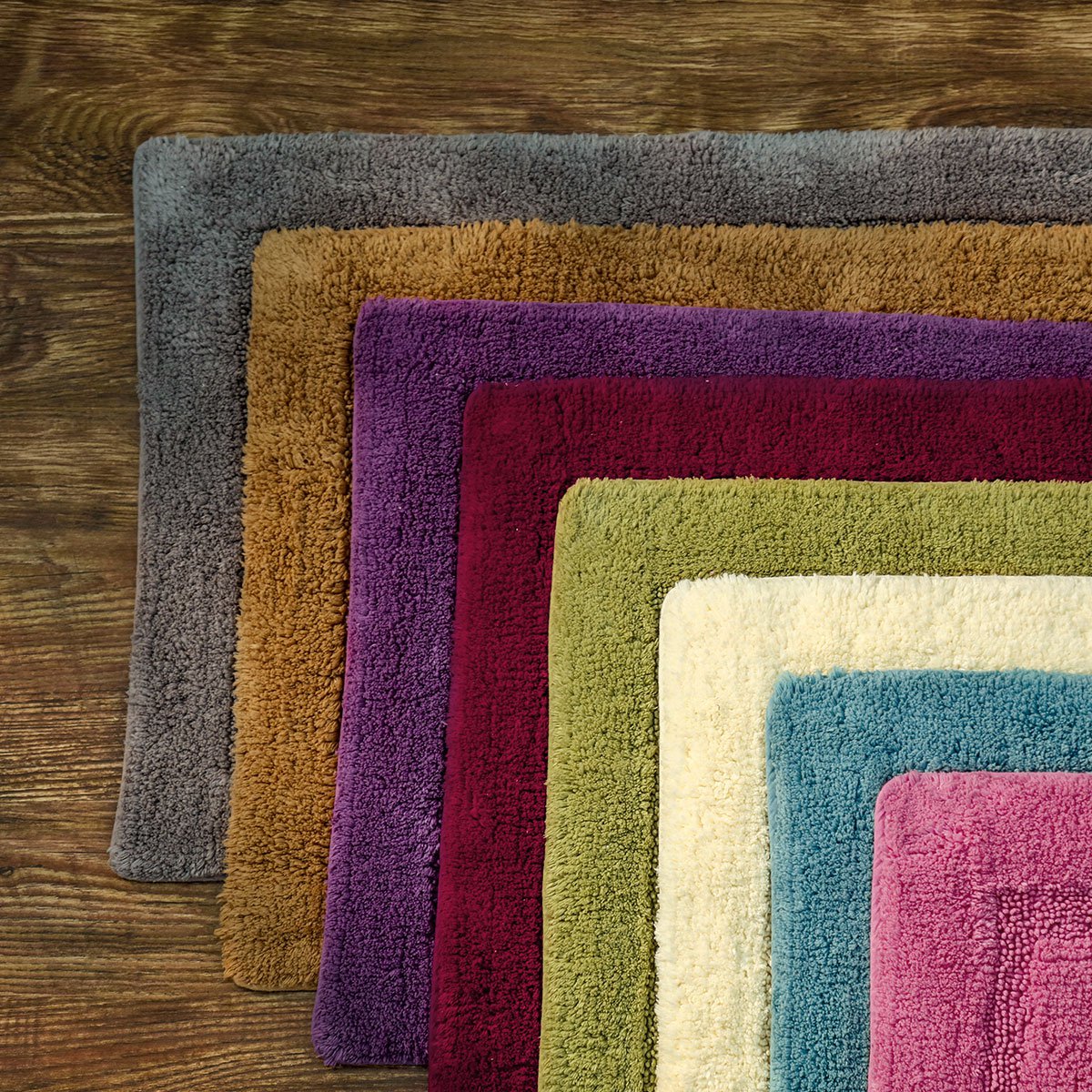 家纺布艺地毯地垫 50*80哈克萨素色棉质地垫