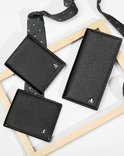 意尔康2018新款头层牛皮男士钱包