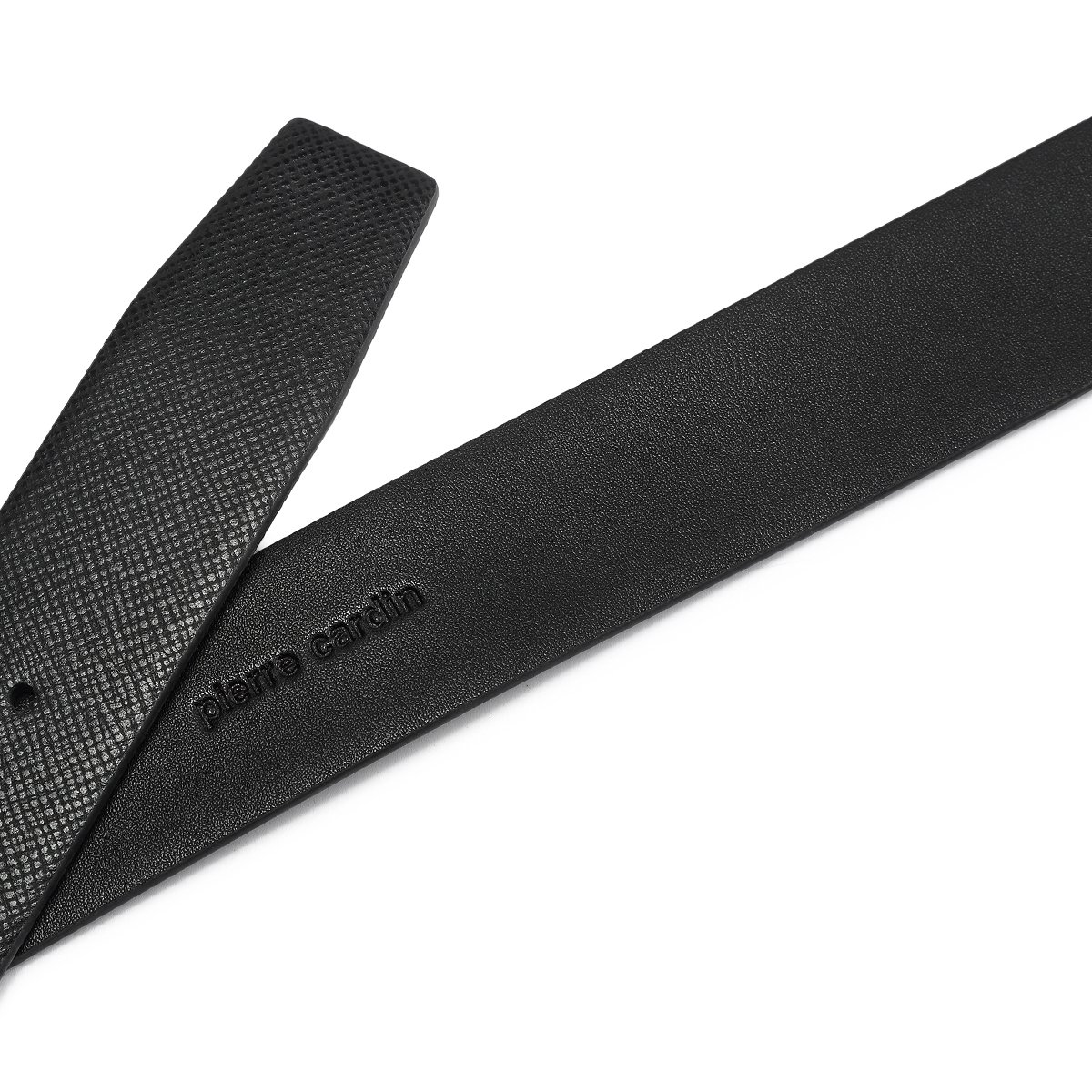 专柜同款新款经典百搭十字纹真皮带身轻商务男士时尚板扣皮带