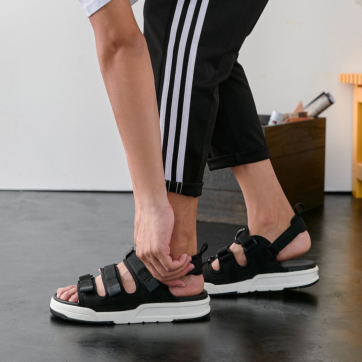 唐狮tonlion男装潮流搭配清单唐狮男士凉鞋夏季男鞋凉鞋休闲鞋沙滩