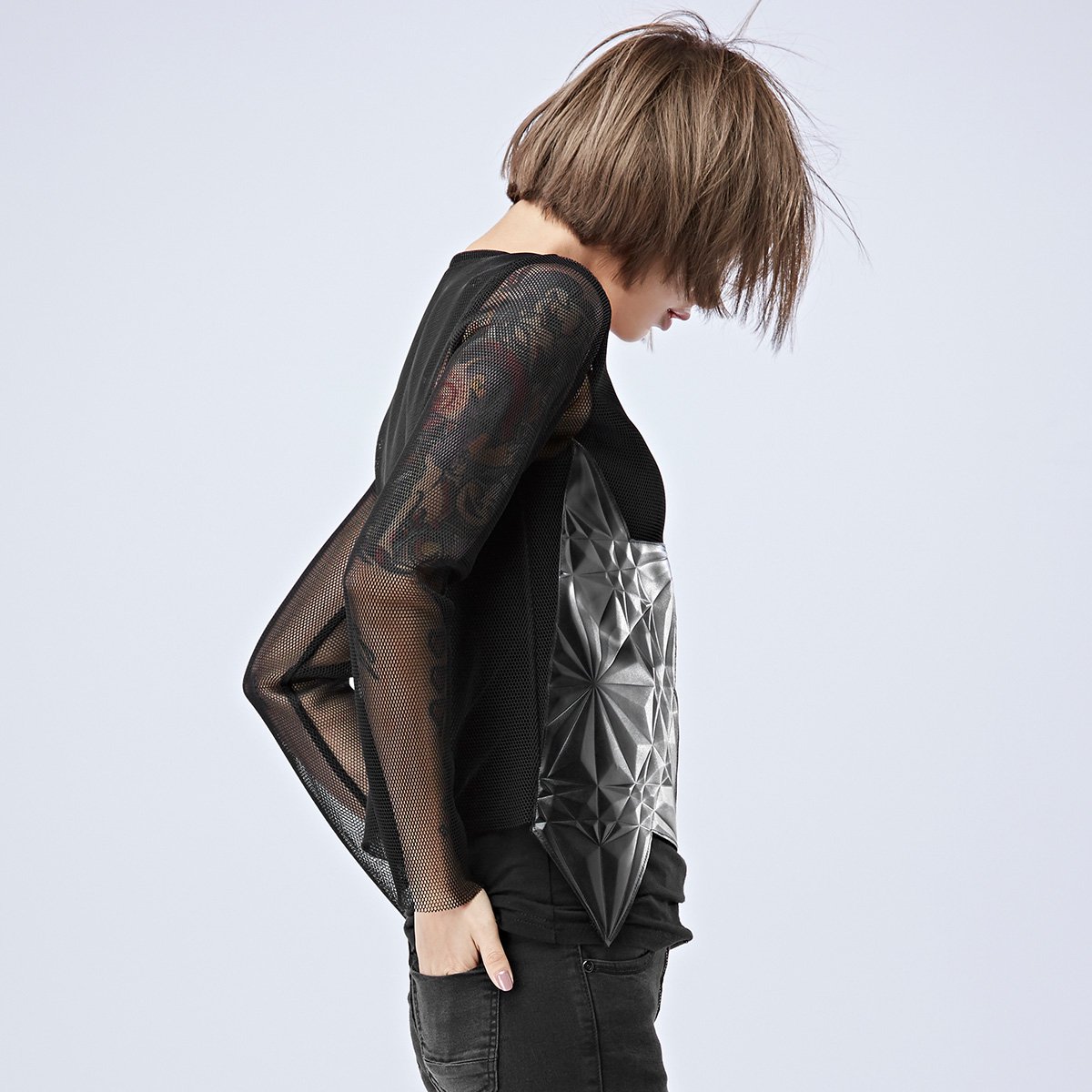 酷帅街头网眼上衣