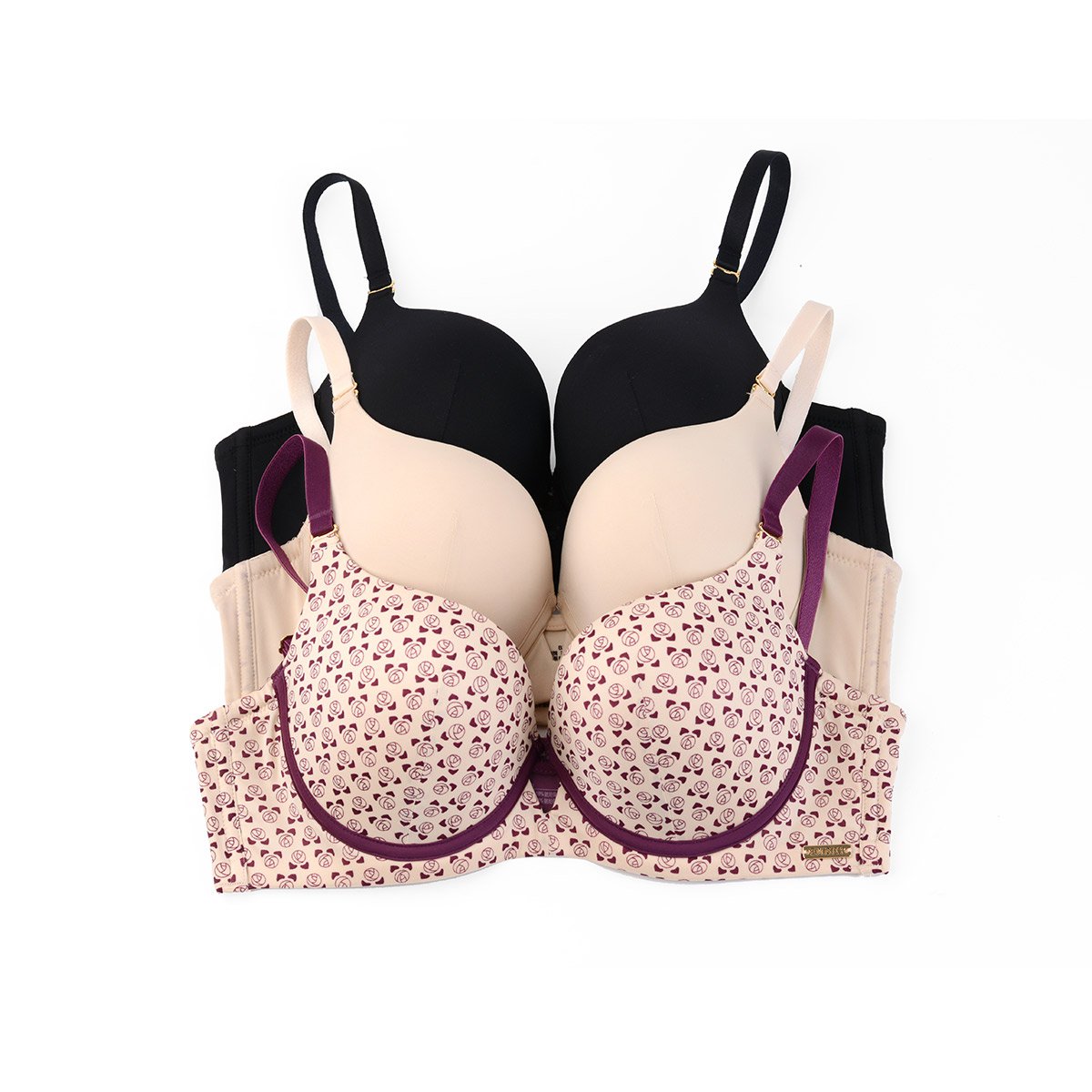 【百搭光面】安莉芳无痕厚杯聚拢女士内衣文胸eb0230