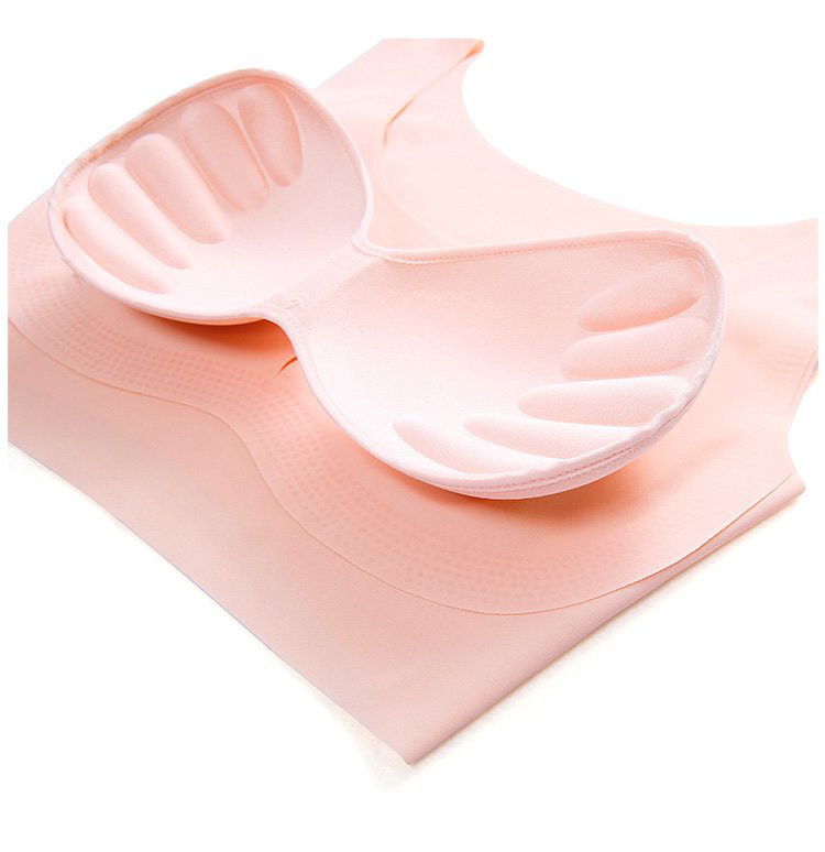 无痕无钢圈超舒适透气零束缚运动文胸内衣