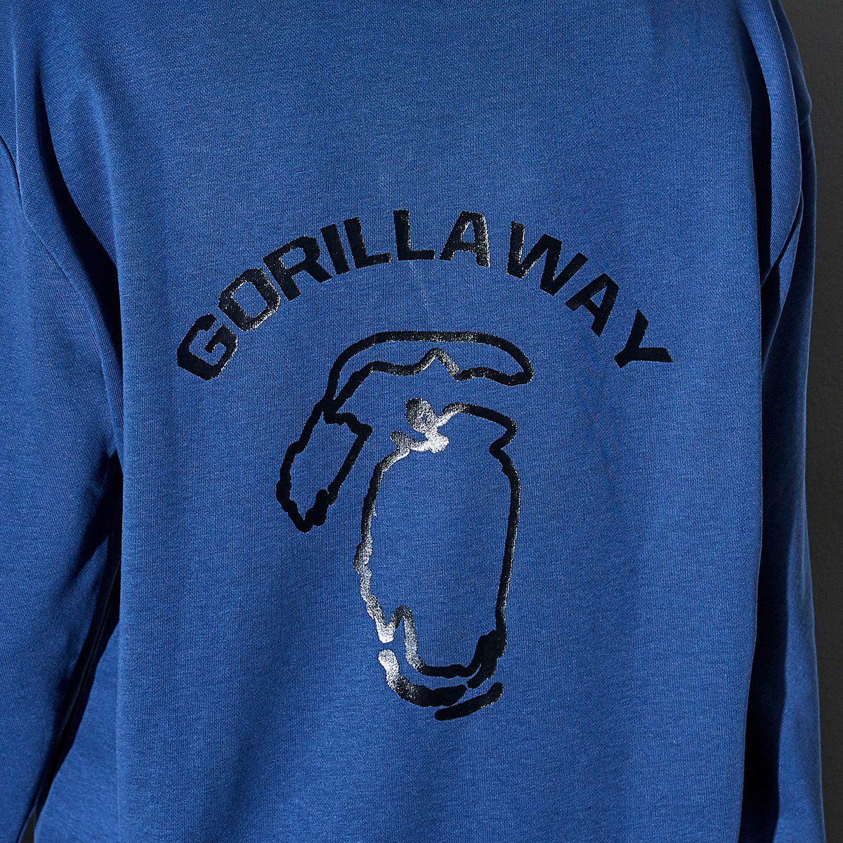 春装个性大码胶印logo纯色卫衣套头男女士外套gw