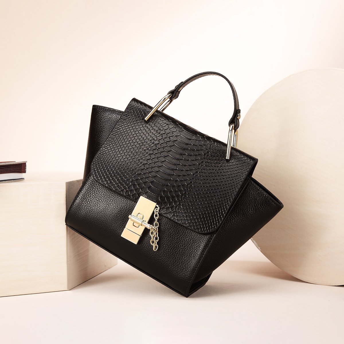 【牛皮】高街通勤时髦翅膀包实用大包手提包女包