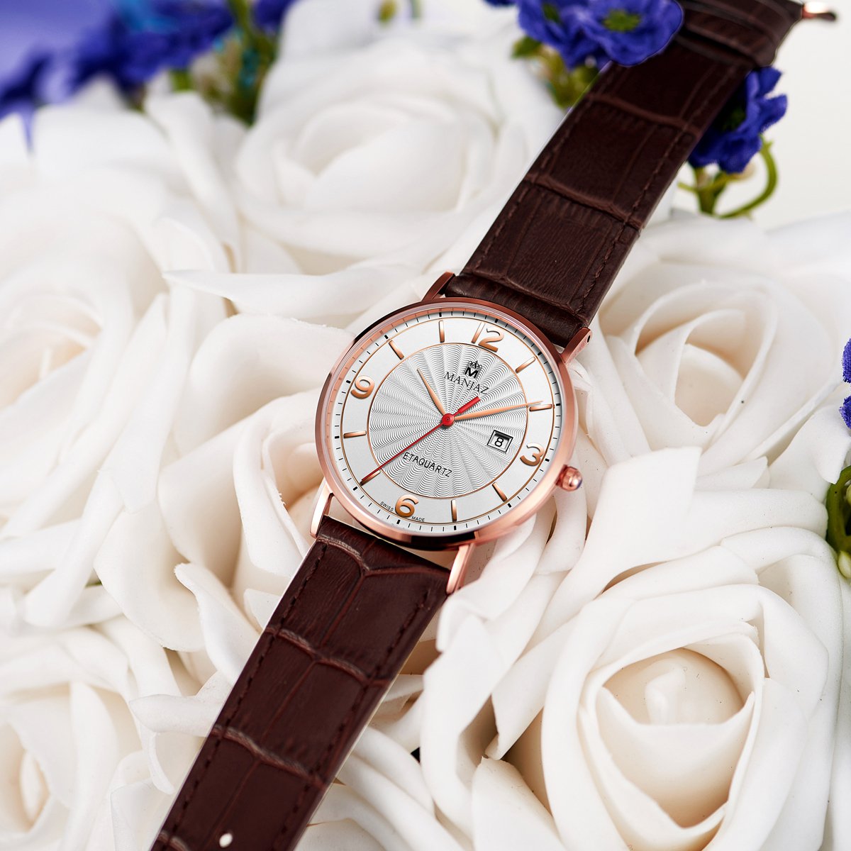 瑞士名爵manjaz手表专场 名爵 时尚百搭显白腕表女皮带瑞士进口石英女