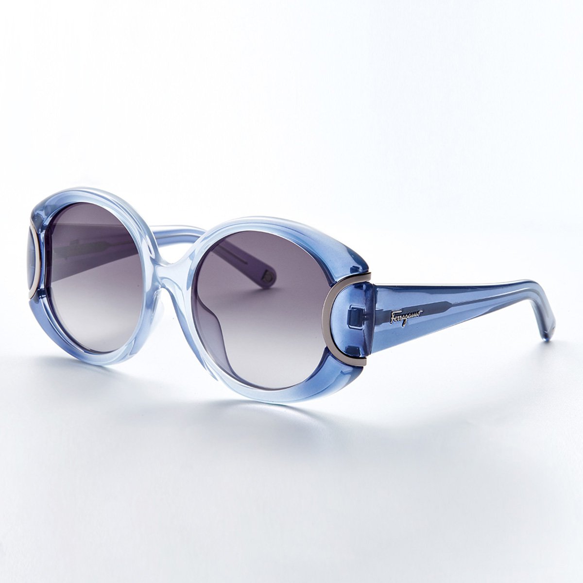 ferragamo菲拉格慕太阳镜女士圆脸经典logo潮流墨镜