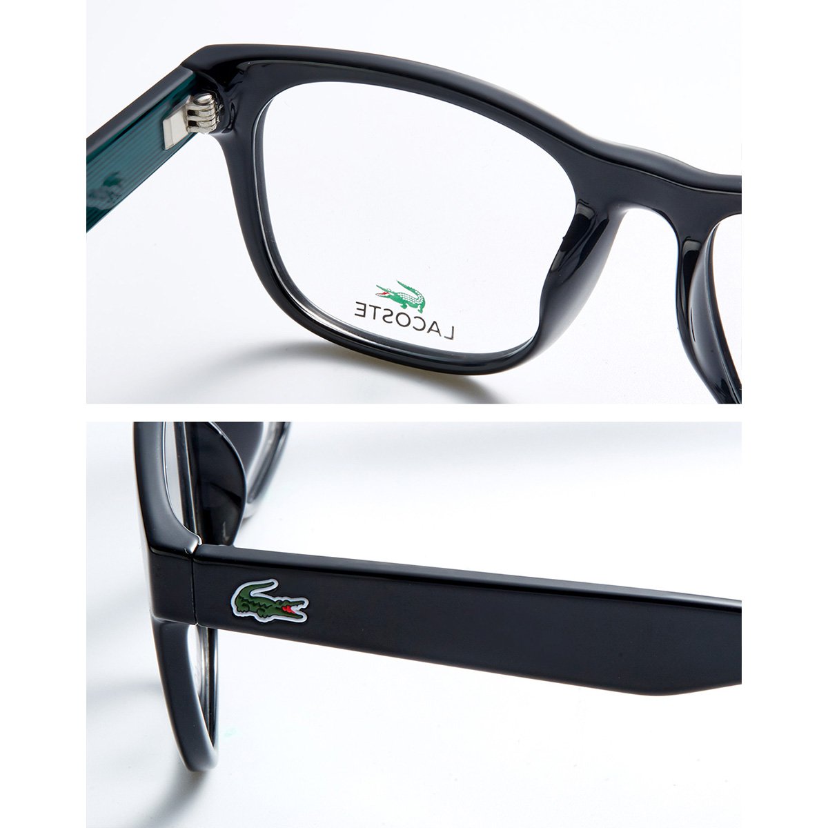 lacoste鳄鱼方形近视眼镜男女全框眼镜框复古学院光学镜架平光镜