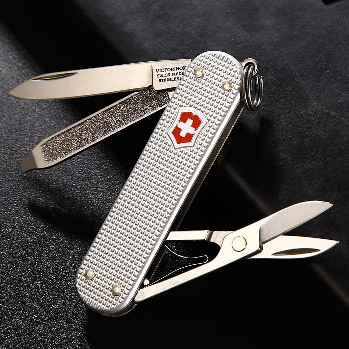 victorinox维氏瑞士军刀58mm 典范金属刀面5功能 户外多功能瑞士刀