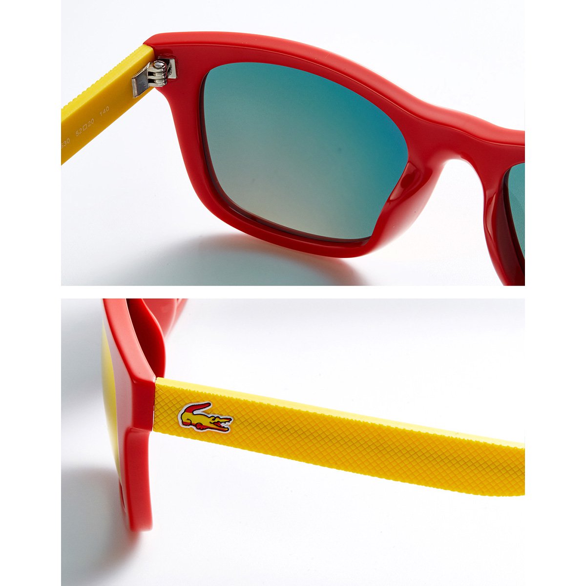 lacsote鳄鱼太阳镜男女款防紫外线潮墨镜撞色全框架眼镜