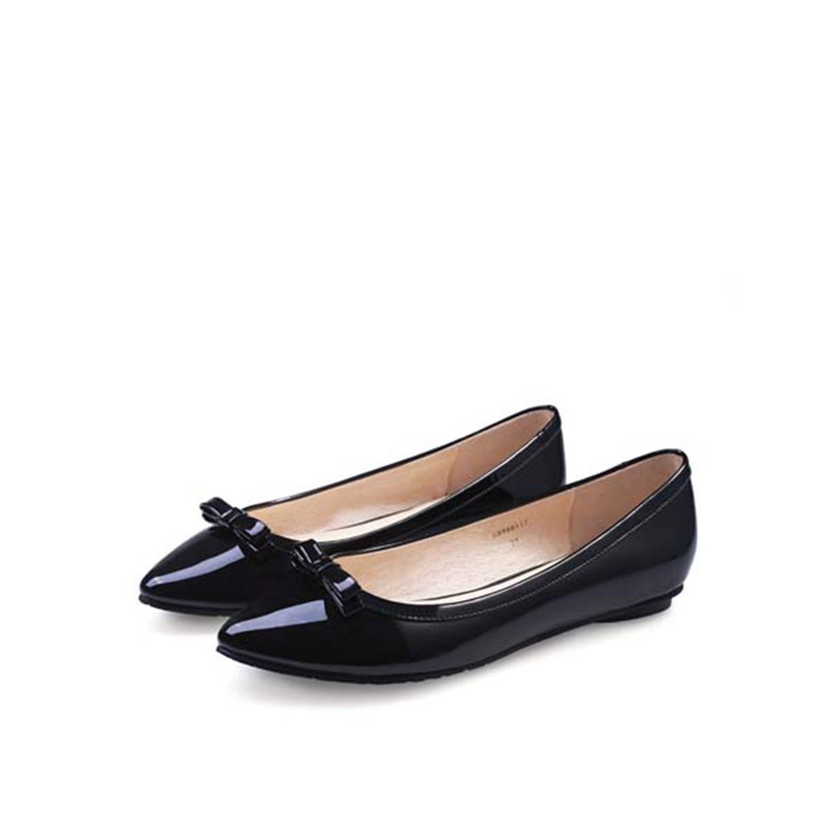 哥弟女鞋通勤尖头套脚浅口低帮女平底鞋单鞋