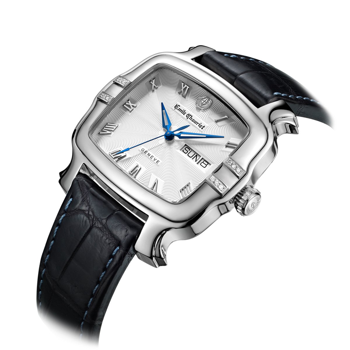 艾米龙|明珠系列09.3883.g.6.e.25.2皮带机械男士手表腕表