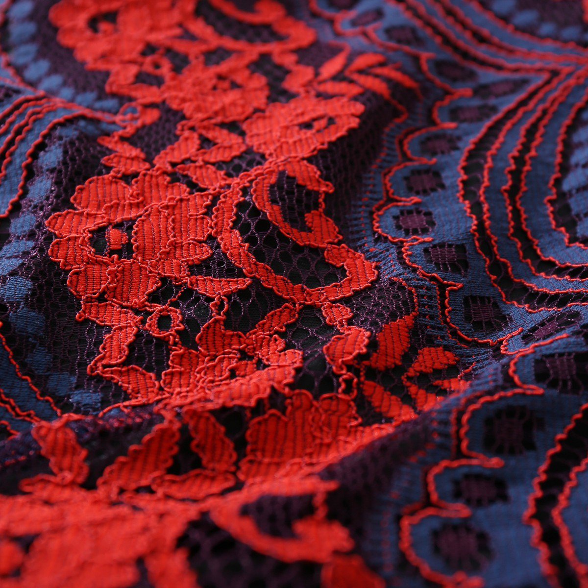 蕾丝撞色花纹短袖t恤包臂裙套装