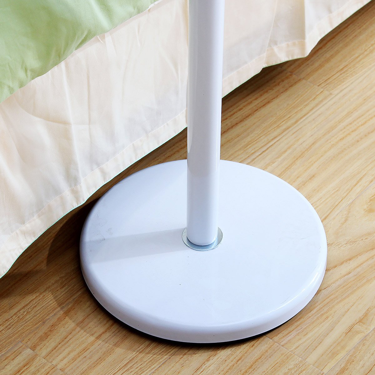 台湾38mm粗管重底座白色树形衣帽架