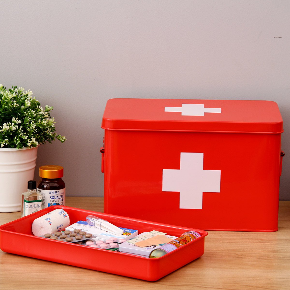 大号红色药箱(白色十字)