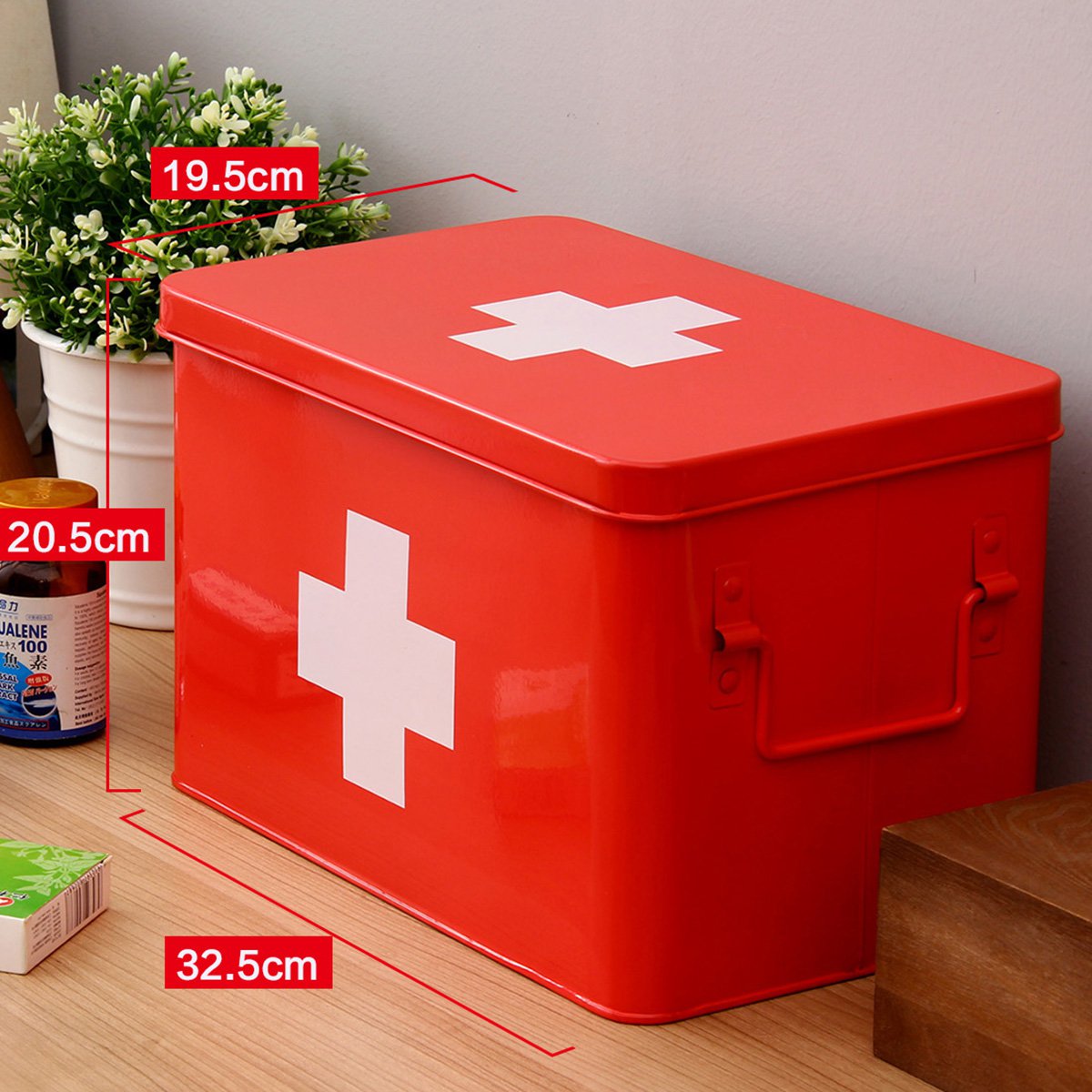 大号红色药箱(白色十字)