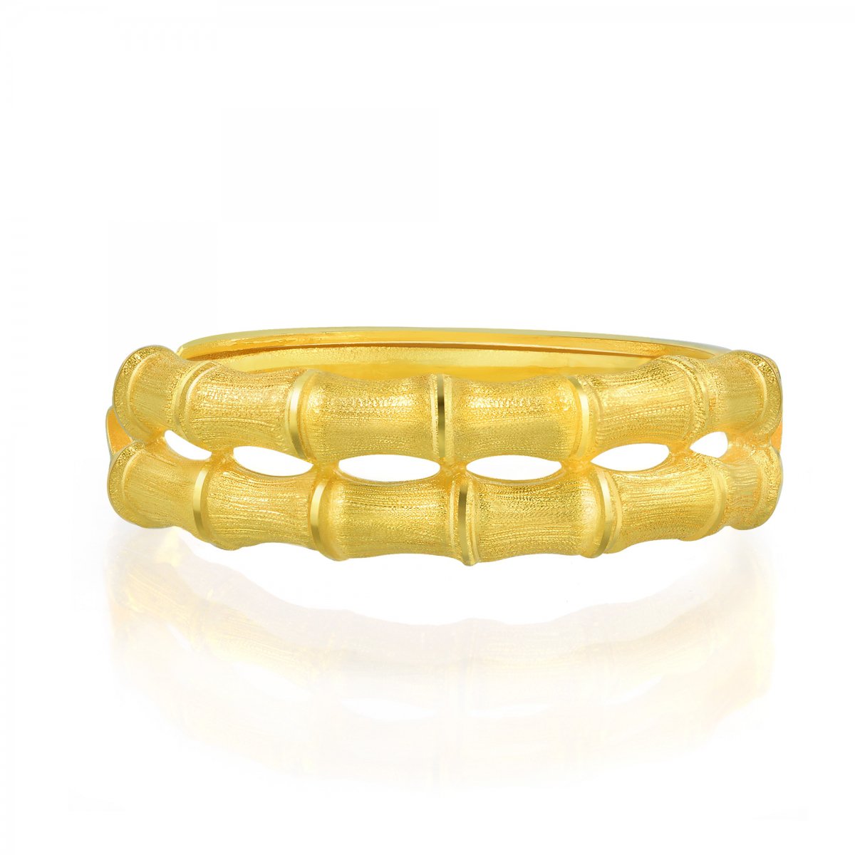 周生生黄金(足金)竹子步步高戒指