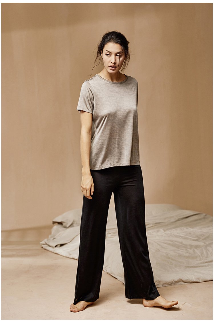 samyama瑜伽家居服女桑蚕丝真丝亲肤柔软轻薄透气睡裤长裤