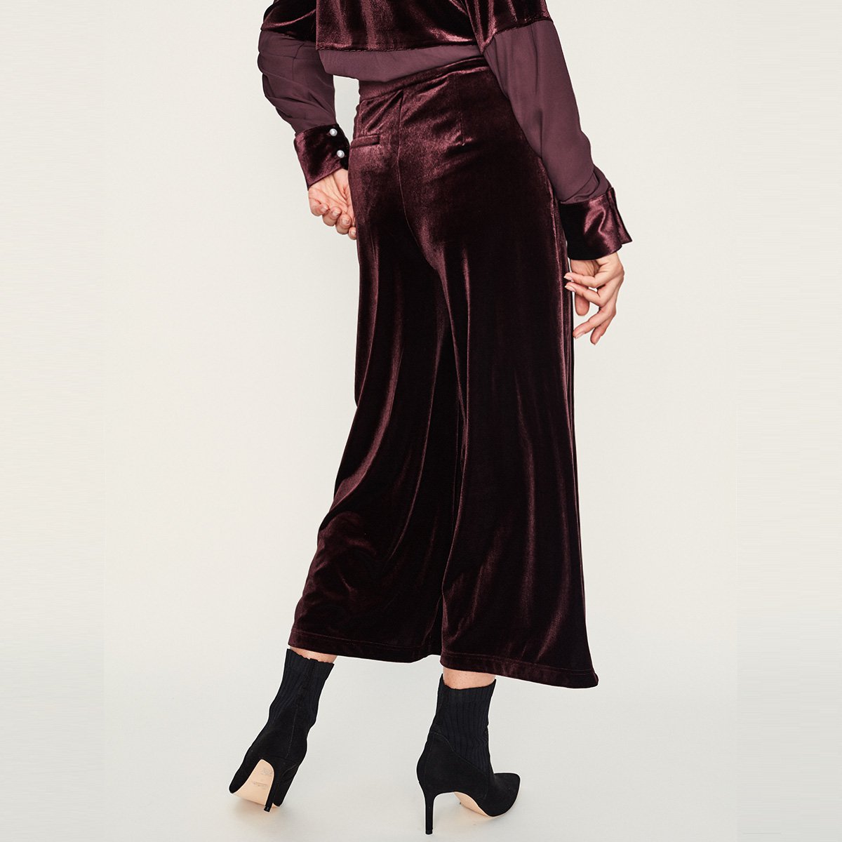 natural男女2018秋冬新款【惊艳光泽丝绒 飘逸有范】欧美风时尚丝绒九