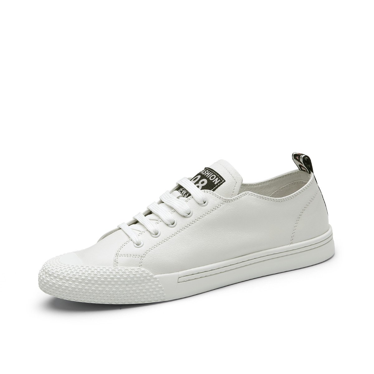 男士小白鞋 韩版男士休闲皮鞋 头层牛皮运动风男鞋 透气商务休闲鞋