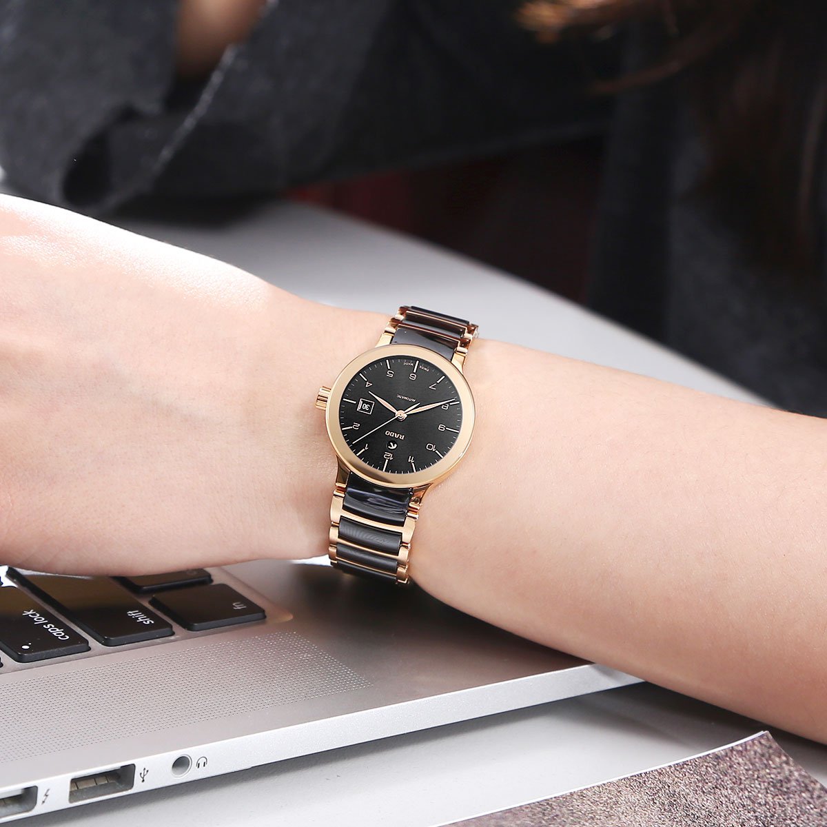 瑞士雷达rado晶萃系列自动机械女士手表r30954152|节日/生日/爱人