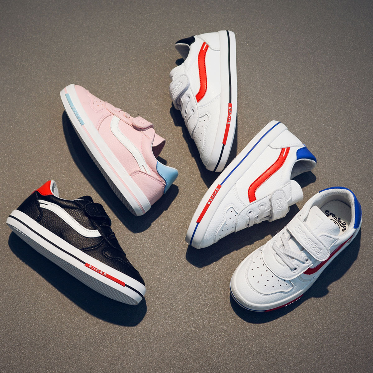 春季拼色男童休闲鞋(24-37码)