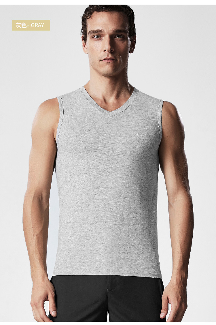 【单条】金利来男士背心 宽肩舒适打底背心男