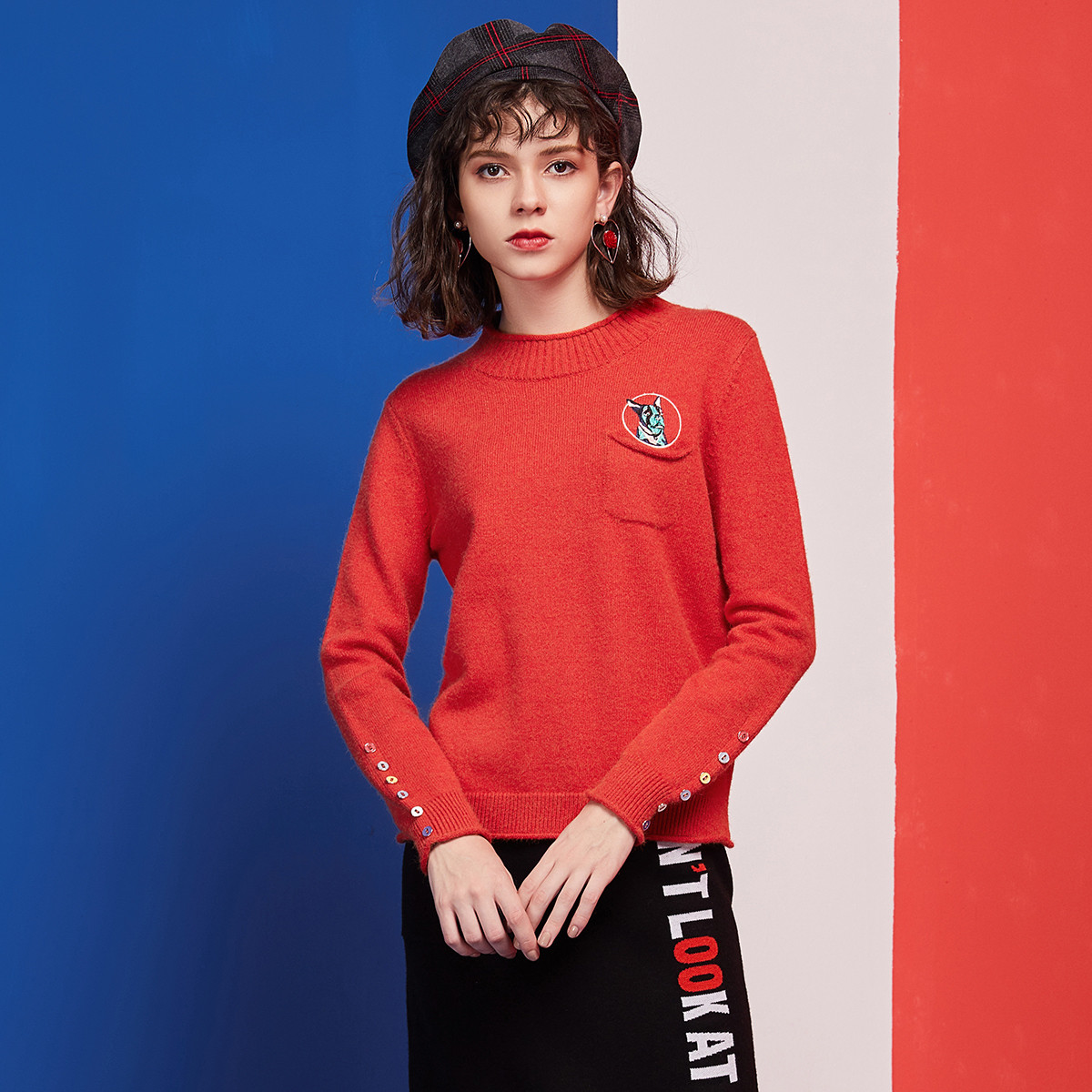 玖姿女式针织衫jtzd31022055_唯品会