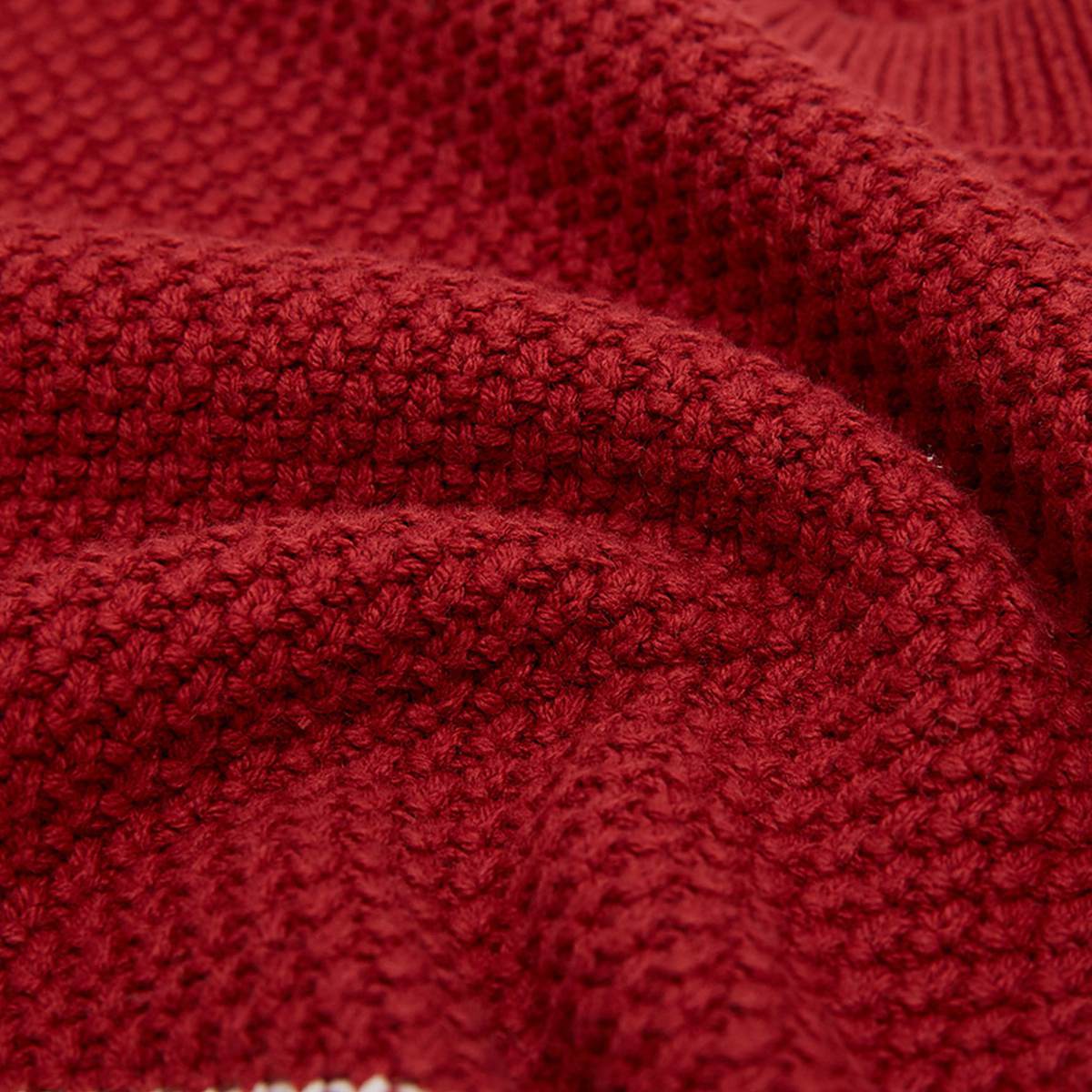 美特斯邦威秋冬装男韩版潮流复古双色提花长袖男士毛衣