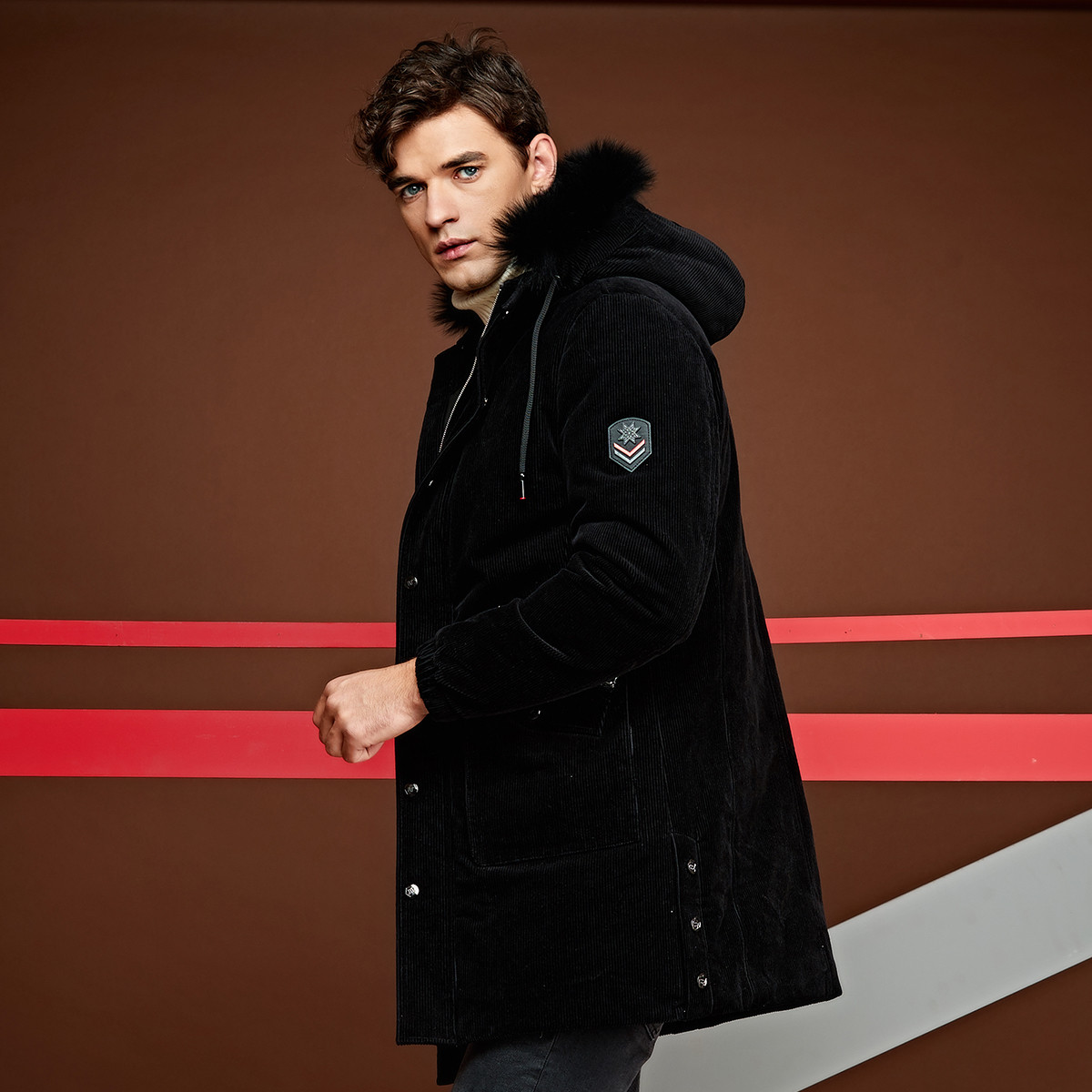 11-卡拉利carli男装专场 carli/卡拉利 2018新款男士冬季新款加厚